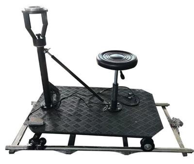 China Motorized dolly with pedals Film Equipment Motorized Camera Dolly With Column And Chair for sale