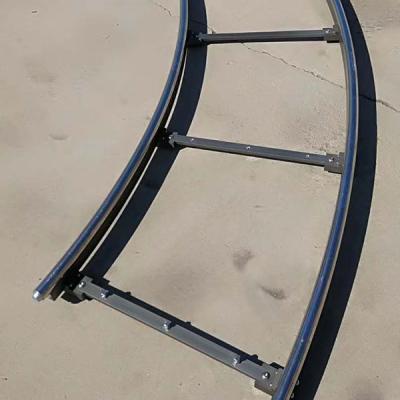 China 8pcs curved tracks can make a full circle 360 Degree Rotation Camera Dolly Track Stainless Steel Curved Track for sale