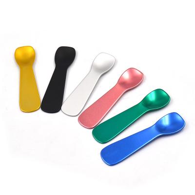 China Japan Style Viable Aluminum Scoop Cute Ice Cream Spoons Colorful Desert Ice Cream Spoon Scoop for sale