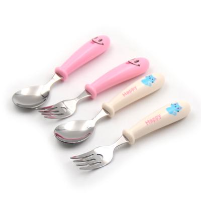 China Sustainable Kids Dinnerware And Cutlery Disposable Forks Spoons Plastic Cutlery Travel Cutlery Set Kids for sale