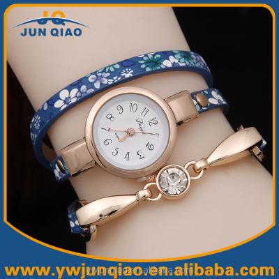 China Cheap New Fashion Ladies Quartz Wrsit Watch Flower Wrap Strap Elegant Date Watches Slim Women Automatic Watch for sale