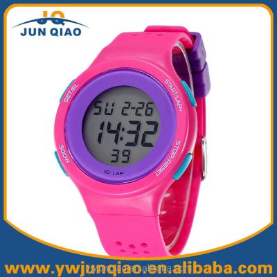 China 2015 Colorful Alarm Shhors Brand Silicone Strap Candy Girls And Boys Love Led Watches for sale