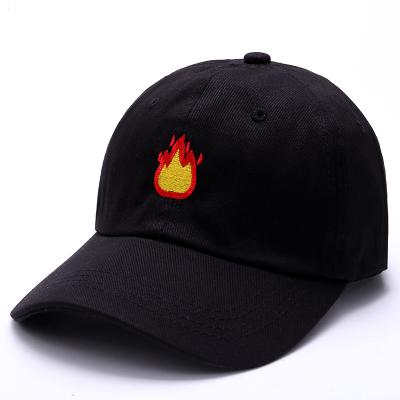 China Fashion Hip Hop Color Mens Womens JOINT Cotton Peaked Hat Baseball Caps Flames With Embroidered Logo for sale