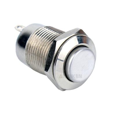 China 12mm Waterproof Push Button Switch Illuminated Momentary Round Push Button Switch for sale