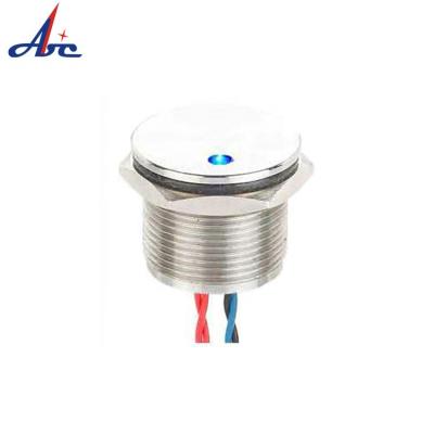 China Aluminum Oxidation OEM or A1 Stainless Steel Waterproof 16mm Point 24V LED Momentary Piezo Switch PS16B-PNOF-D IP68 for sale