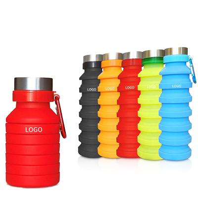 China 210-550ML Travel Freeze Creative Plastic Telescopic Folding Water Viable Cup Gift Business Promotional Gifts for sale