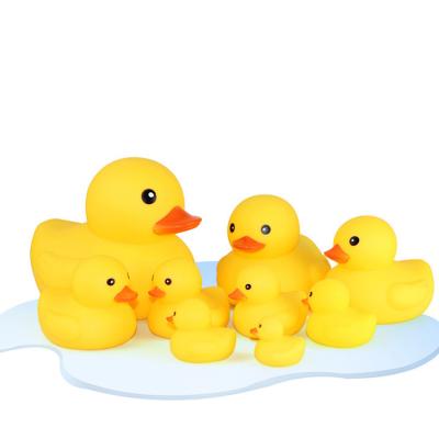 China Wholesale Bulk Baby Bath Water Toys Factory Lot Duck Toy Sounds Tiny Mini Yellow Rubber Ducks With BB Whistle for sale