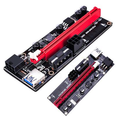 China Graphics Card GPU In Stock 60CM Riser 009S 6Pin 4Pin PCI-E 1X To 16X Riser Card Supplement PCI Express X16 Graphics Card GPU Adapter for sale