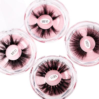 China Wholesale 25mm Box Artificial Custom Made Siberian Good Quality 3D Mink Fluffy Eyelashes Factory Wholesale 25mm Mink False Eyelashes And Tools for sale