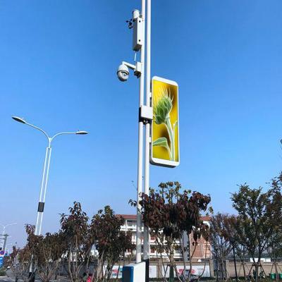 China P3 Full Color Light Pole LED Display Street Pole Advertising Led Panel Video Screen for sale