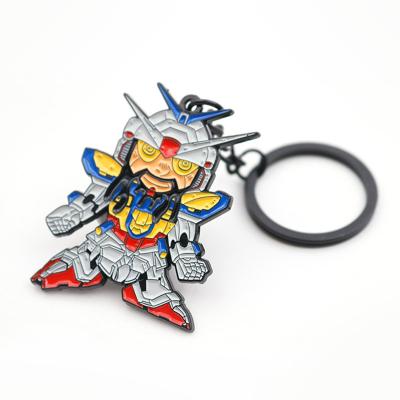 China All Metal Key Chain Gundam Soft Enamel Keychain Custom Keychain for sale