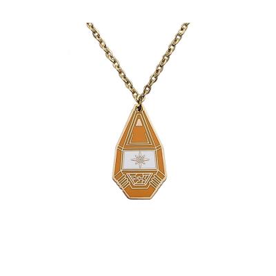 China Wholesale Custom High Quality FASHIONABLE Enamel Pendant With Metal Chain for sale