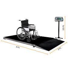 China Wheelchair Scale Reliable Platform Scale With Ramp 500kg for sale