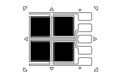 China Full Bridge Strain Gauge -20~+80℃ Operational Temperature 5 Solder Points for sale