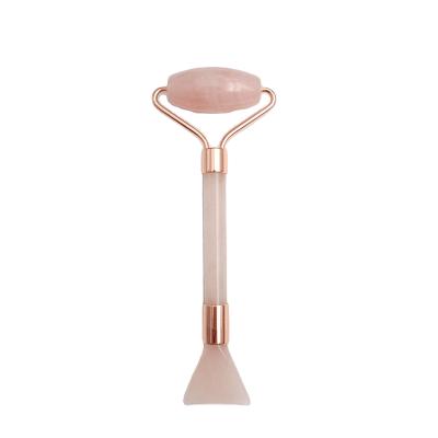 China New Arrival Stone Jade Roller Product Jade Roller Rose Quartz Facial Stone Roller Rose Quartz Face Roller for sale