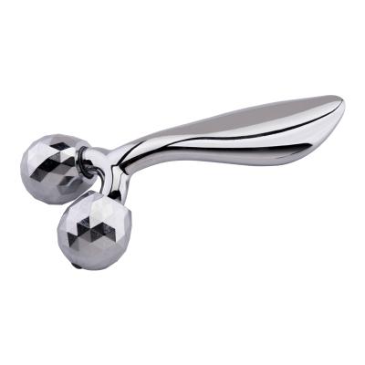 China Factory Wholesale Hand Held Y Shape Face Lift Tool Beauty MassageStainless Steel Body 3D Face Roller for sale