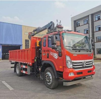 China Building Material Stores Sinotruk CDW Hydraulic Boom Grab Crane Truck For Block for sale