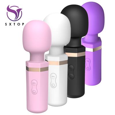 China USB Rechargeable Vibrator Mini G-spot Vibrator Charge Adult Artificial AV Stick Massage Cat Clitoris Stimulator Sex Toys Vibrator For Women for sale