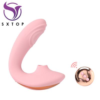 China 7 Couples Suction Modes+10 Flap Modes Wearable Wireless Remote Rontrol Strap-on G-spot Flap Tongue Kiss Suction Vibrator Clit Licked Couples Vibrator for sale