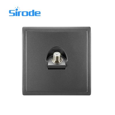 China Sirode Traditional Switch 211 Series 1 Band Satellite TV Socket Home Decoration TV Low Current RJ45 Socket for sale