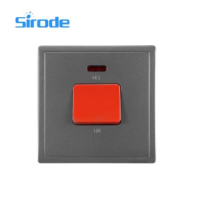 China House Sirod 211 Series 1 Strip British Standard 45a Switch Electric Gray Copper Metal Home Decoration for sale