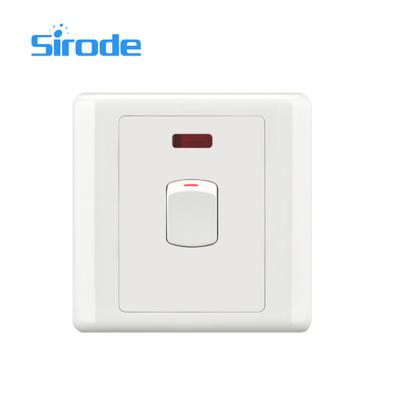 China Easy Installation Sirode1 Strip 20A Plastic Color Plate Switch Bangladesh White Market British Standard for sale