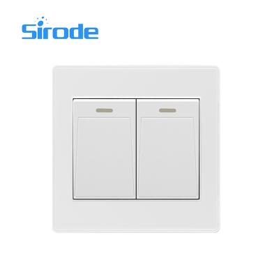 China Hot-Selling SASO Factory Sirode Wall Switch And Socket 2 Easy Electrical Strip 1way Installation Switch For Wholesaler for sale