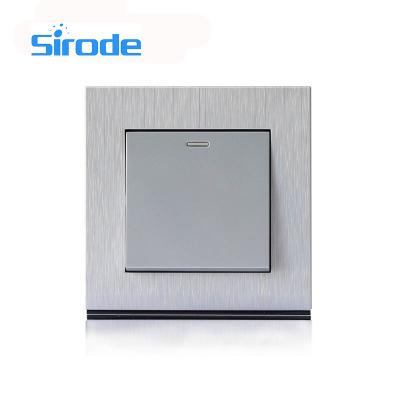 China Sirode's best-selling sliver color door bell push switch household security easy installation British standard doorbell for sale