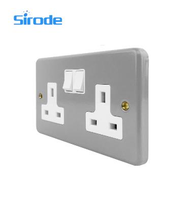 China Residential/Multi-Purpose Smart Home Household 86*146 Dual 2G UK BS Electrical Smart Socket With Touch Switch Shutdown Kontak for sale