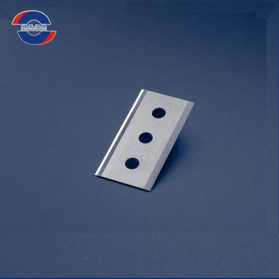 China Multi Functional Knife Three Hole Razor Blade / Three Hole Blade For Film Cutting for sale