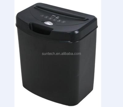 China C516P Credit Card Paper Shredder Paper Credit Card Cross Cut Paper Cross Cut Sheets 3.6m/min 8 cn; GUA 4x45 regular black 14L for sale