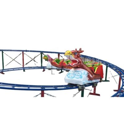 China Cheap Price Theme Park Mini Roller Coaster Ride For Kids Playground Slide Dragon / Indoor Slide Dragon Roller Coaster for sale