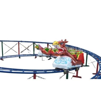 China Theme Park Funfair Rides Dragon Mini Roller Coaster For Sale for sale