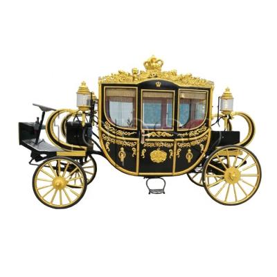 China Park Motorized Royal Horse Carriage Electric Luxury Wedding Horse Carriage For Sale for sale