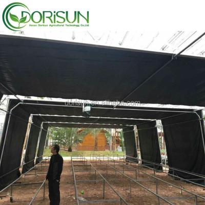 China Medical Planting For USA Light Dep Dark Out Inflatable Plastic Double Layers Blackout Greenhouse for sale