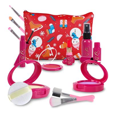 China Child Certificated Safe Material Cosmetics Toys Beauty Set Wholesale Pretend Cosmetics Toy Kids Makeup 23*15*3.5cm Set for sale