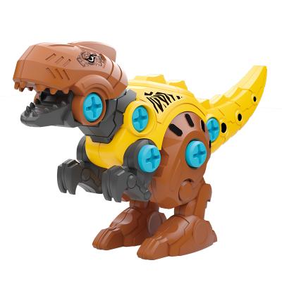 China 3D Building DIY Animal Plastic Learning Toy Dino Assembly Toys Children Take Apart Dinosaur Toy With Drill 19*11*5.5cm for sale