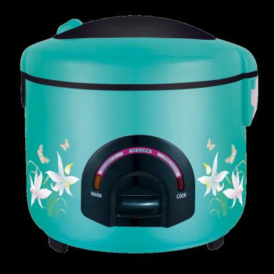 China Hotel Green Housing High Quality Nonstick Inner Pot Body Rice Cooker 6Cups/8Cups/10Cups/12Cups/15Cups Full for sale