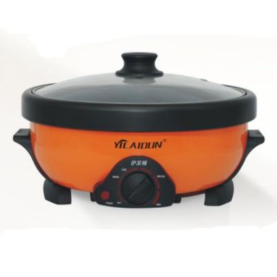 China Outdoor Multi Color Orange Functional Thailand Electric Rice Cooker With Glass Lid Electric Hot Pot Cooker for sale