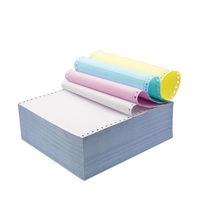 China Commercial paper office most popular high quality continuous carbonless paper of 220mm*340mm computer printing paper 50-55g 1/2/3//4/5ply for sale