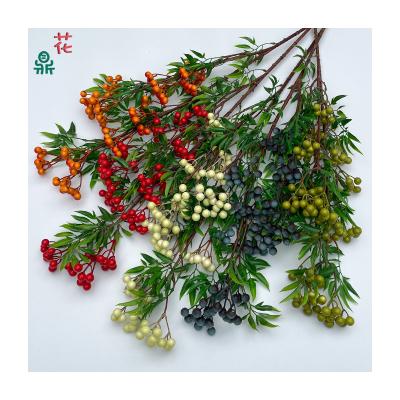 China High simulation quality assurance Factory Direct Sales Of High-quality 93cm High Auspicious Fruit Artificial Flowers For Home Decoration Silk Flowers for sale