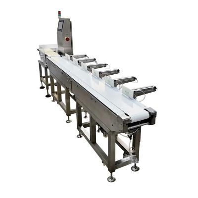 China Automatic Weight Picking System Conveyor Sorter Weight For Foods Chicken Cheese Abalone for sale