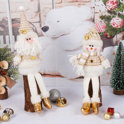 China Long Legs Christmas Decoration Supplies Christmas Doll Plush Elf Figurine Indoor Ornaments for sale