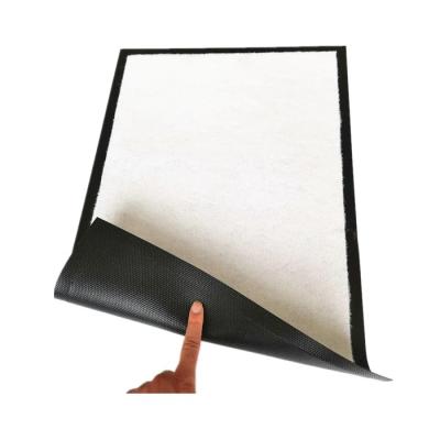 China Washable custom made sublimation floor mat office rug blank white mat for door mats for sale