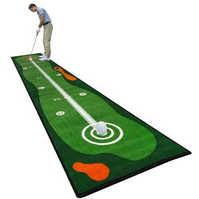 China For Golf Shop 18 Years Factory Indoor & Outdoor Custom Home Office Shaping Practice Golf Putting Green Golf Driving Mats for sale