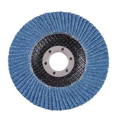 China Durable Abrasive Flap Wheel Zirconia 115MM Flap Disc Flexible Sanding Grinding Stainless Steel for sale