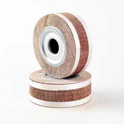 China 150*25*25mm Emery Flap Grinding Buffing Polishing Wheels Abrasive Cloth Wheels For Stainless Grinding Polishing for sale