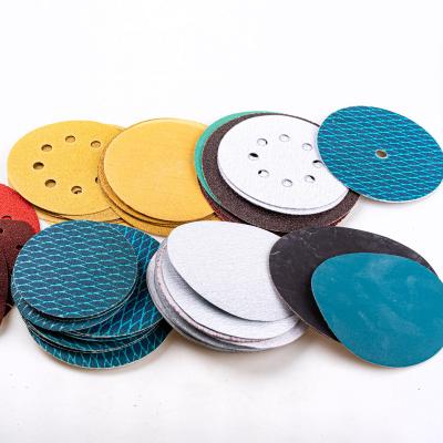 China For Aluminum Oxide Sanding Hook Defects Surface Sanding Emery Paper And Loop Discs Woodworking 225mm Abrasive Sandpaper for sale