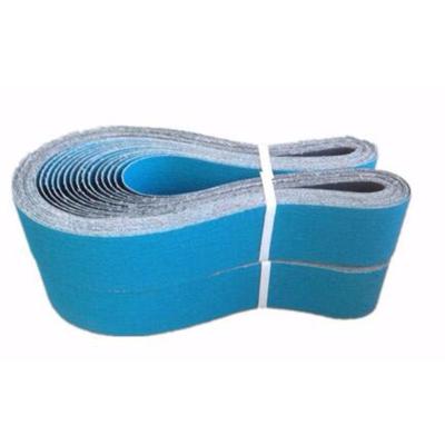 China High efficiency deerfos emery belt xz677 emery paper roll zirconia abrasive belt for metal and floor sanding for sale