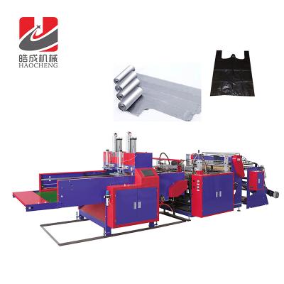 China Fully Automatic High Speed ​​Heat-Cutting Hotels T-shirt Bag-Making Machine for sale